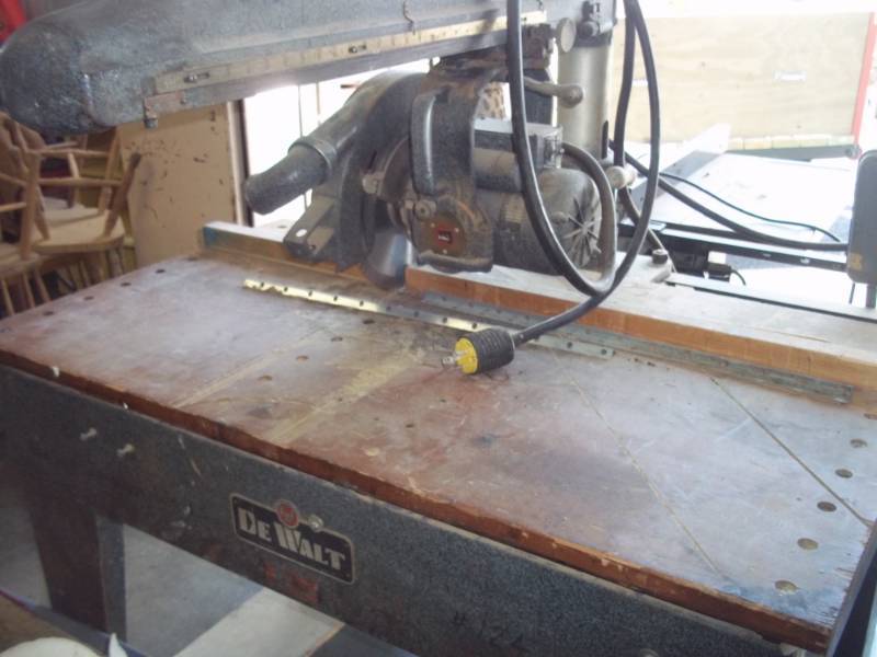 lot 27 image: DeWalt Radial Arm Saw.