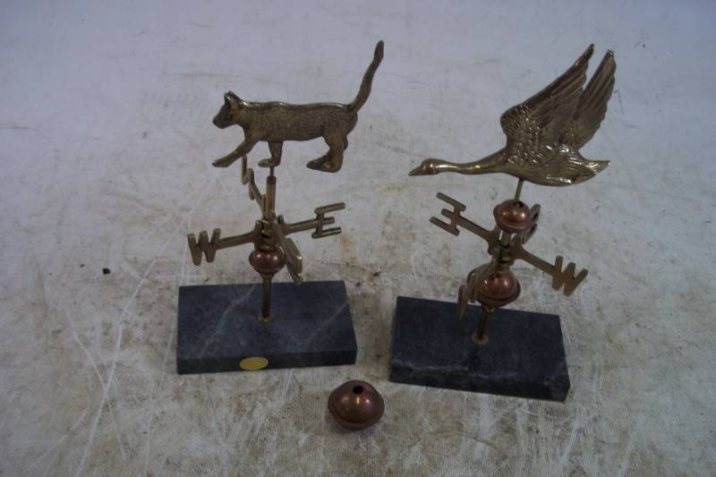 lot 110 image: 2 Desk Top Weather Vanes