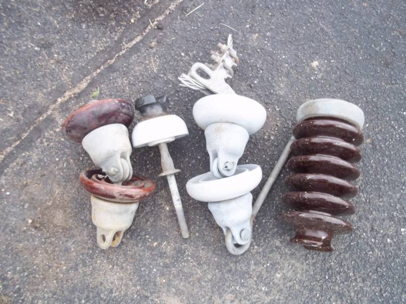 lot 147 image: Vintage Electric Line Insulators