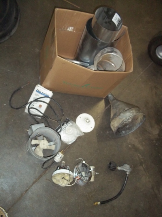 lot 329 image: Propane Regulator, Duct Fan, Light Fixtures