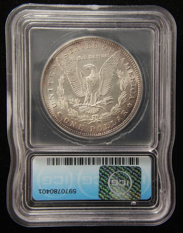 1884 MORGAN SILVER DOLLAR MS64 ICG
