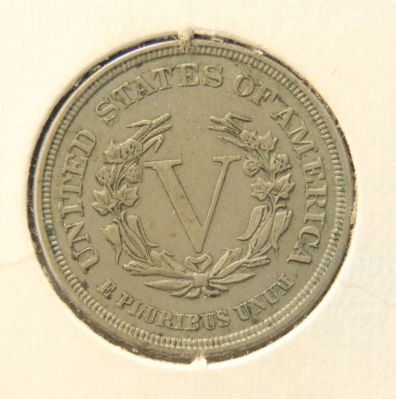 1883 WITHOUT CENTS LIBERTY NICKEL AU