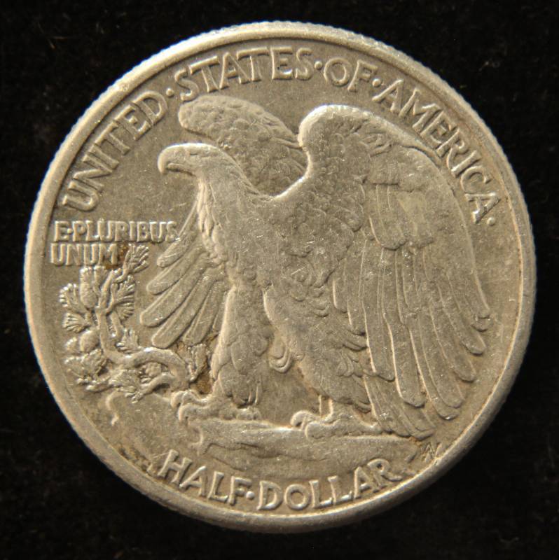 1944 WALKING LIBERTY SILVER HALF DOLLAR AU