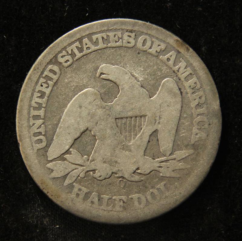 1854 US SEATED LIBERTY SILVER HALF DOLLAR
