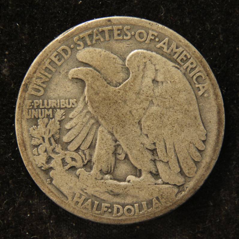 1927-S WALKING LIBERTY SILVER HALF DOLLAR BETTER DATE COIN