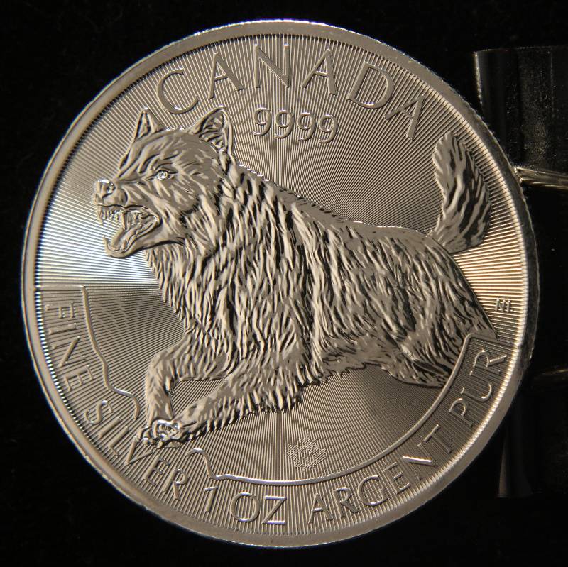 2018 CANADA WOLF PREDATOR SERIES 1 TROY OZ. .9999 FINE SILVER