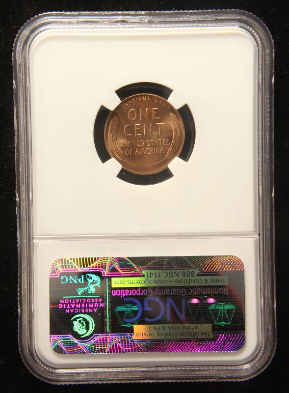 1945 WHEAT CENT MS66 RED NGC