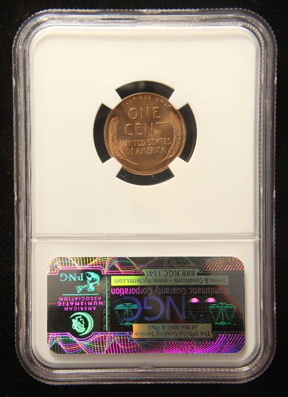 1945-D US WHEAT CENT MS66 RED NGC