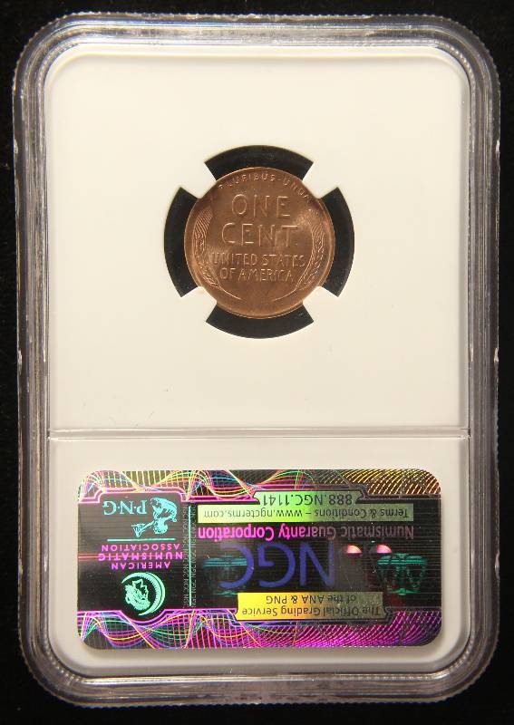 1945-S US WHEAT CENT MS66 RED NGC