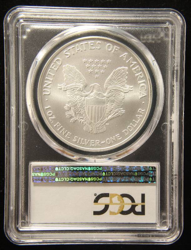 2007 AMERICAN SILVER EAGLE 1 TROY OZ. .999 FINE SILVER MS69 PCGS