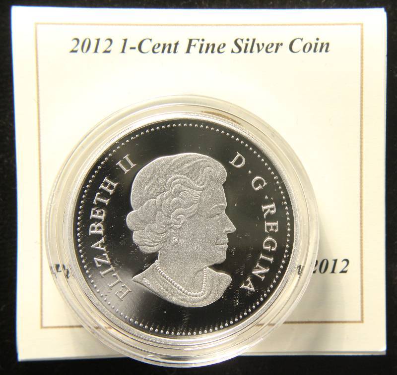 2012 CANADA 12 TROY OZ. .999 FINE SILVER FAREWELL TO THE PENNY IN ORIGINAL GOVT PKG