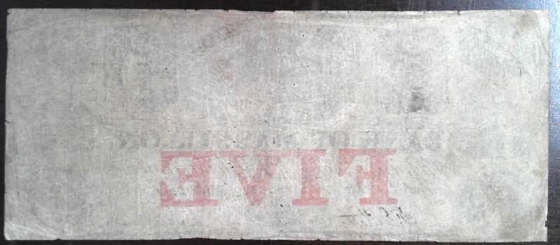 1852 $5 STATE OF OHIO BANK OF MASSILLION NOTE AUTHENTIC & RARE