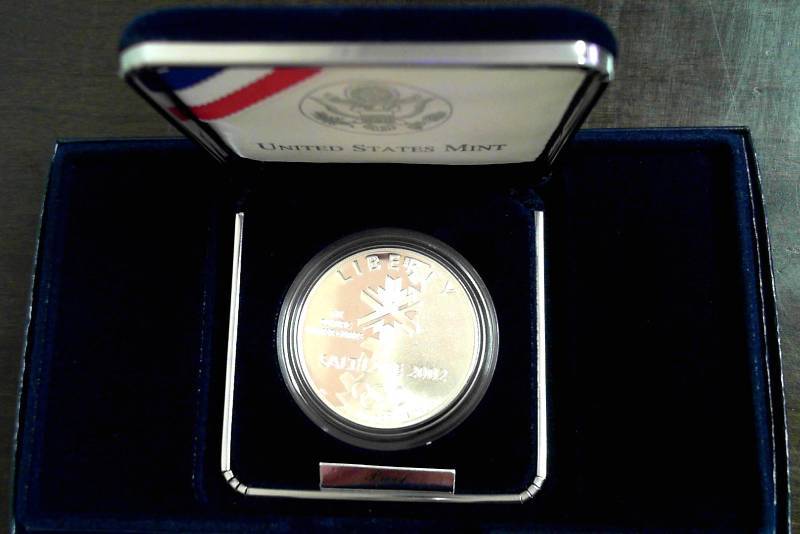 2002 US SALT LAKE CITY COMMEMORATIVE SILVER DOLLAR IN ORIGINAL PACKAGING