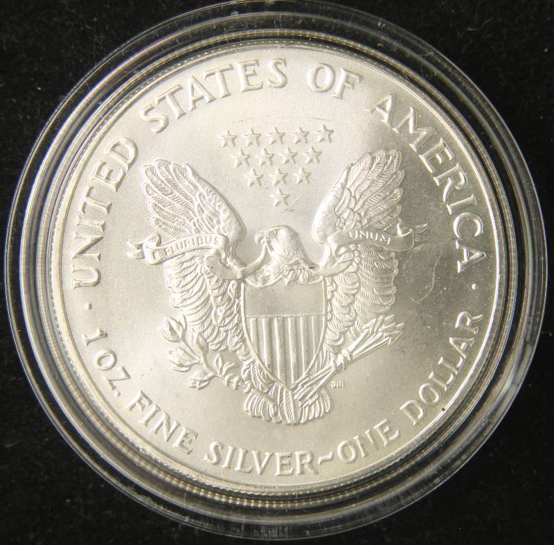 1993 AMERICAN SILVER EAGLE 1 TROY OZ. .999 FINE SILVER IN AIRTITE