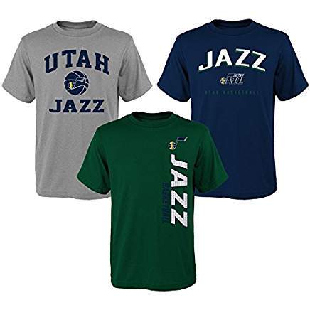New Packaged Lot of 3 Youth Small NBA Shirts Spurs, Pistons, Jazz
