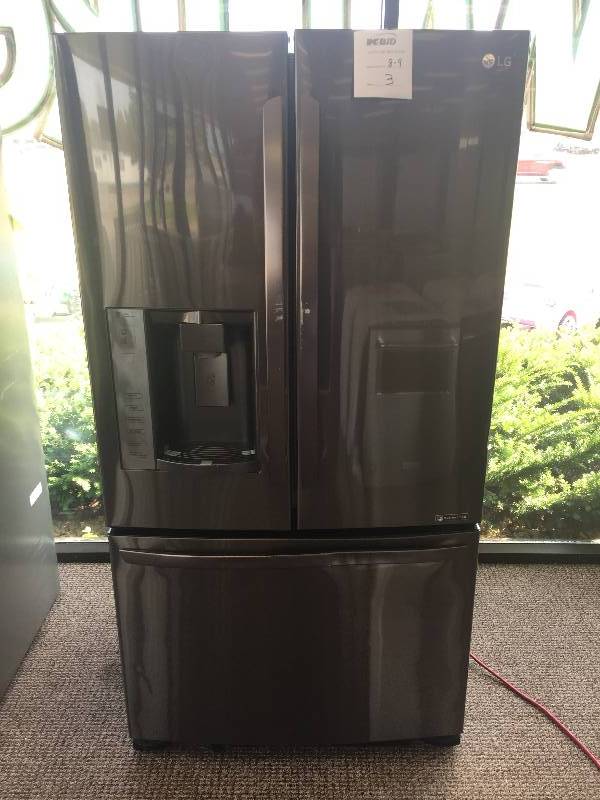 NEW LG Scratch & Dent, 24.1 cu. ft. French Door Refrigerator in Black Stainless Steel- Model# LFX25973D