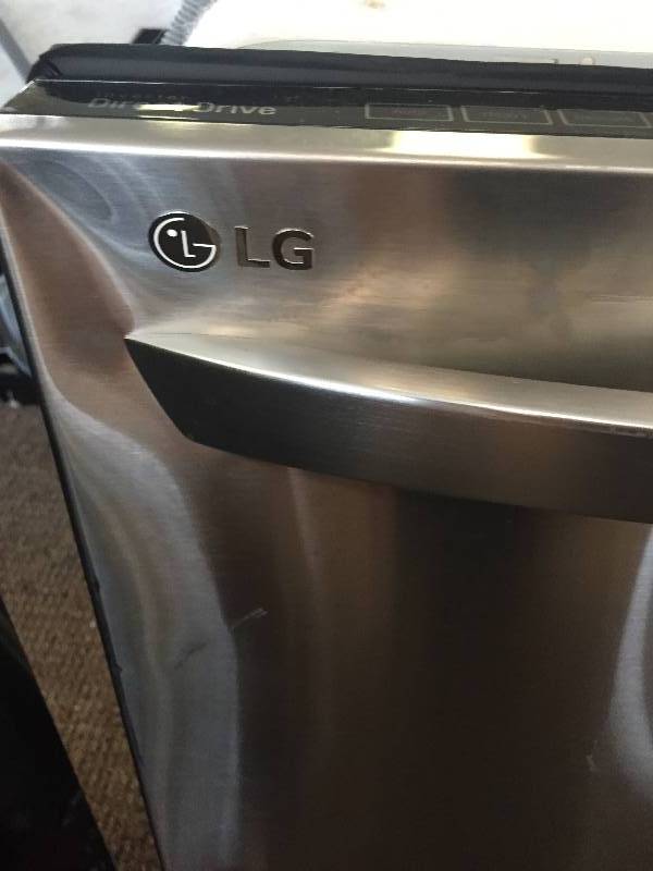 NEW LG Scratch & Dent, Top Control Dishwasher w Height Adjustable 3rd Rack in stainless steel- Model# LDF7774ST