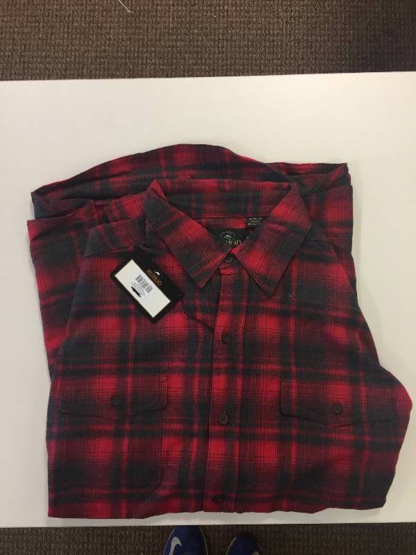 New  RedHead Adult X-Large RedBlack Flannel Shirts