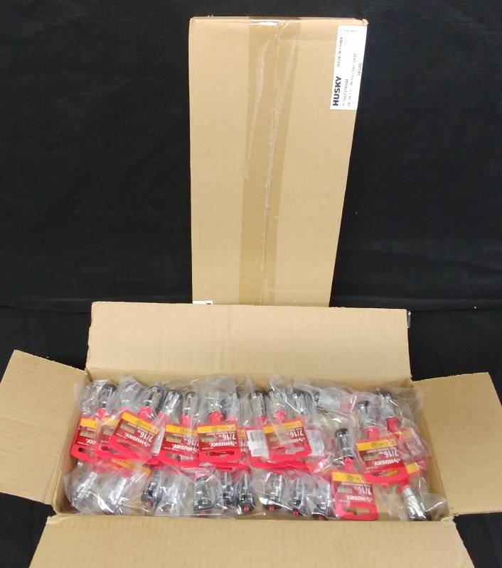 lot 9 image: H.D. Husky Tools, 50 units, new in retail packaging. Est. Retail $349.50