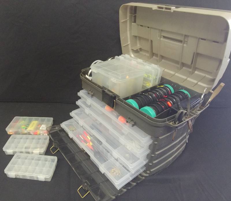 lot 1 image: Plano Guide Series Tackel Box with gear& tackel