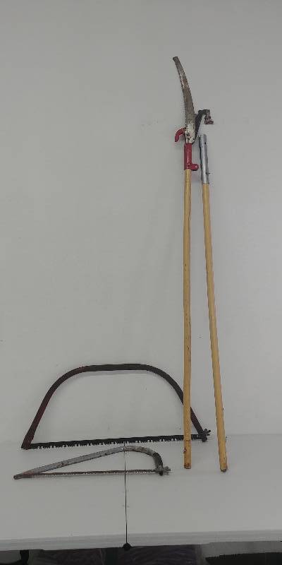lot 19 image: Tree Pole & Bow Saws set
