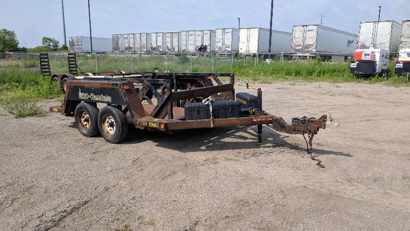 lot 1 image: 2008 Bil Jax Hydraulic Drop Deck Trailer