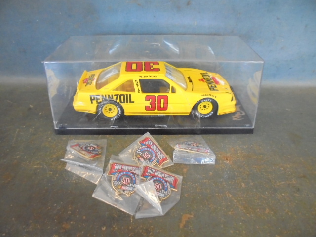 lot 52 image: NASCAR Collectible Die Cast Autographed Car