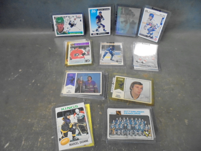 lot 10 image: Vintage Hockey Jersey, Rookie and Star Cards - Modane, Hull, Lemieux and More