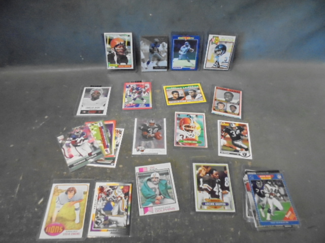 lot 12 image: Vintage Rookie and Star Running Back Football Cards - Payton, Sanders and More