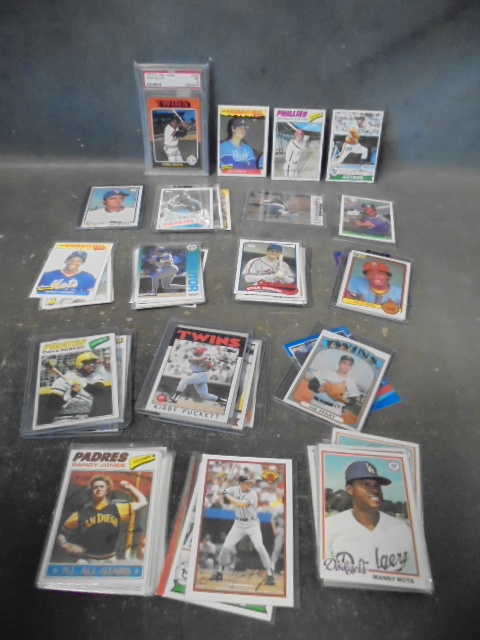 lot 13 image: Vintage Baseball Cards with Graded Tony Oliva Card