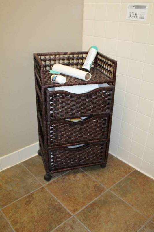 lot 378 image: 3-Tier Rolling Office Organizer