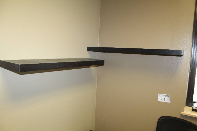 lot 335 image: Lot of (2) Wall-Mount Shelves