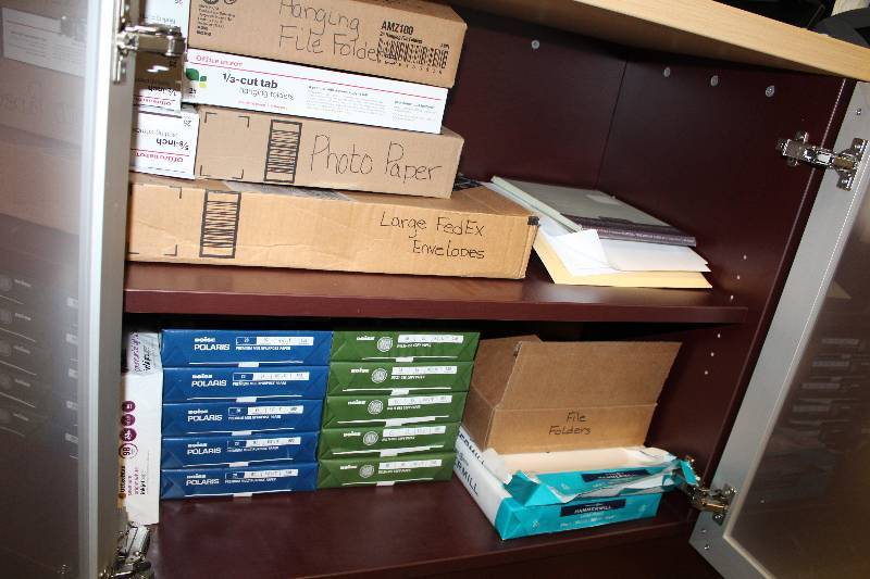 lot 348 image: Copy Paper, Photo Paper, FedEx Envelopes, Hanging File Folders