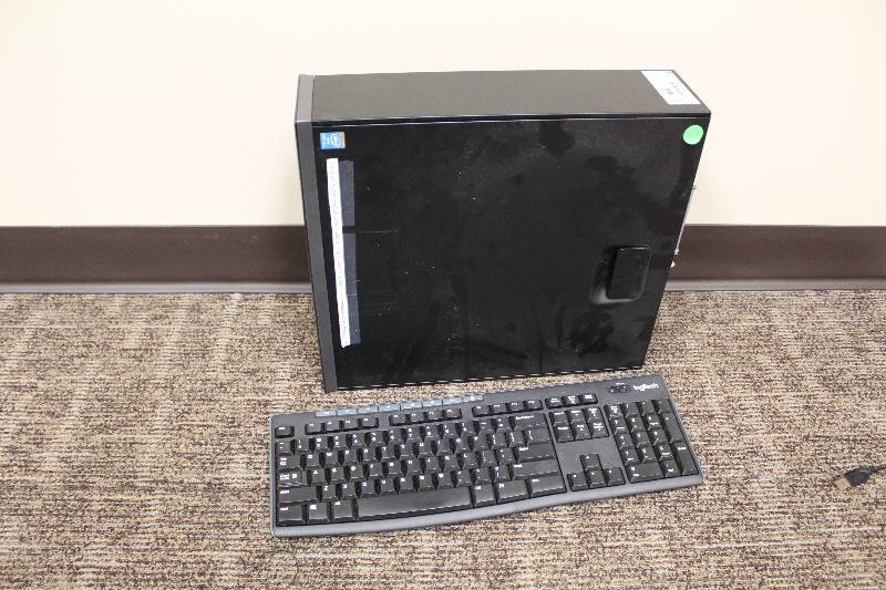 lot 312 image: HP EliteDesk 800 G1 SFF Desktop Computer w Keyboard