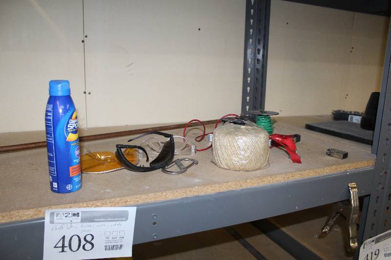 lot 408 image: Twine, Wire, Safety Glasses, Bosch Spectrum DirectFit Wiper Blades