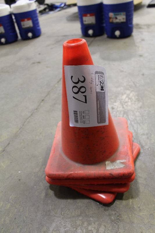 lot 387 image: Lot of (4) Safety Cones