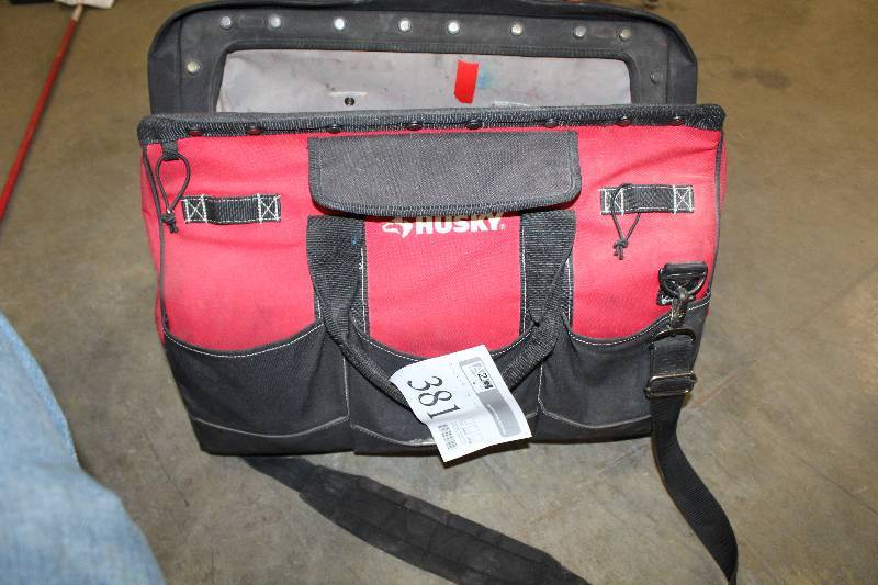 lot 381 image: Husky Soft-Side Tool Bag, Hand Tools