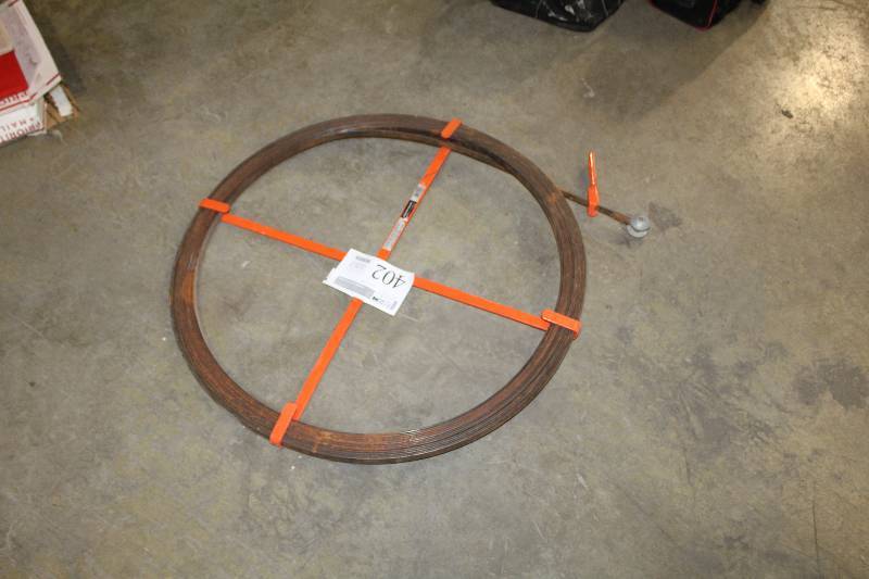 lot 402 image: Flat Steel Sewer Rod