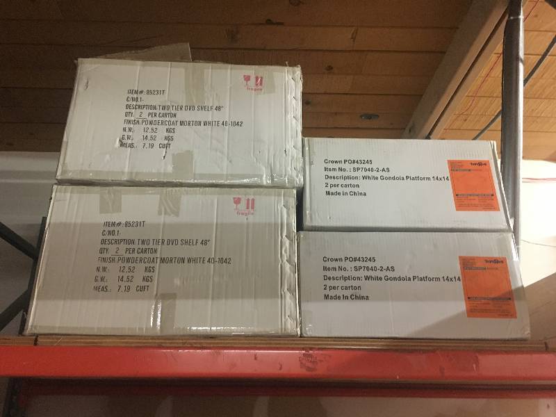 lot 3 image: ALL LOZIER  GONDOLA  PEG HOOKS DISPLAY HOOKS IN BOXES AND ON SHELVING - UPSTAIRS IN BACK WAREHOUSE ALL 1 LOT ALL SOLD TOGETHER