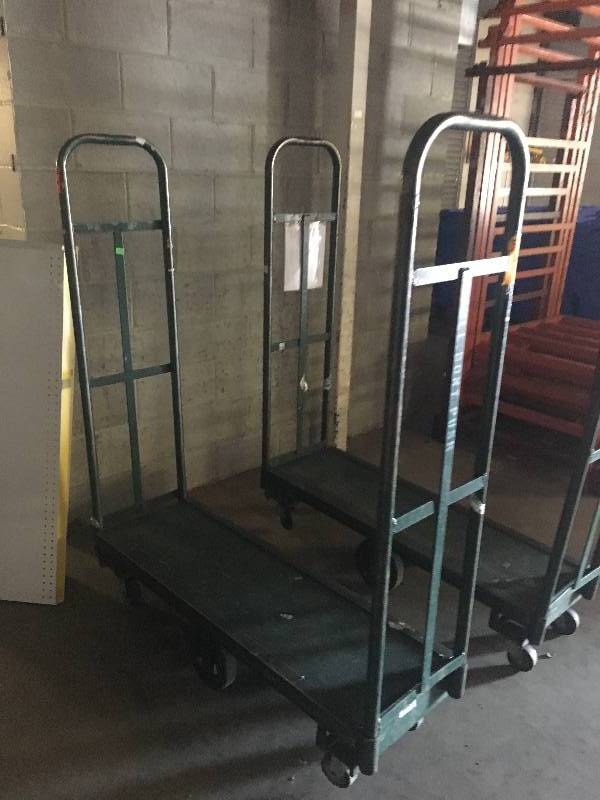 lot 6 image: LOT OF 8 - U BOAT WAREHOUSE CARTS - 48 LONG AND 16 WIDE - YOU GET ALL 8
