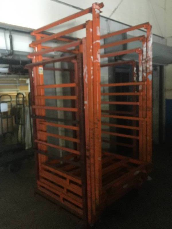 lot 7 image: LOT OF 5 - PALLET STAGING CONTAINERS   RACKS - YOU GET ALL 5