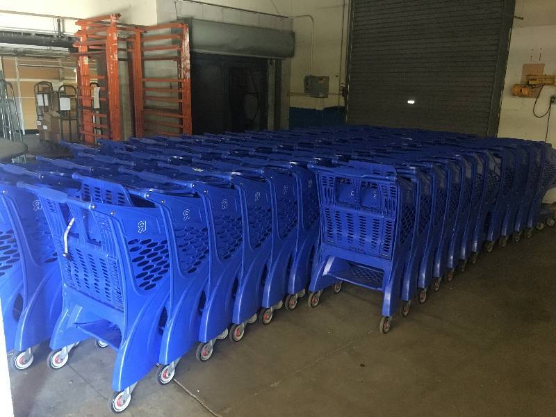 lot 14 image: ALL SHOPPING CARTS - APPROX - 80 TOTAL