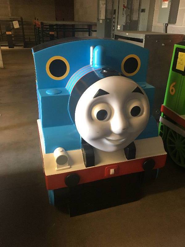lot 17 image: AWESOME THOMAS THE TRAIN RETAIL FLOOR DISPLAY SUPER SWEET PIECE 33 WIDE X 43 TALL X 26 DEEP VERY HEAVY