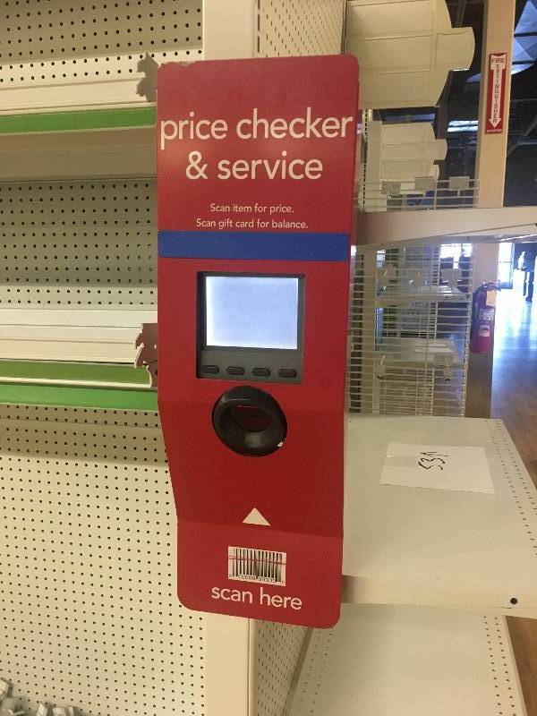 lot 64 image: 6 TOTAL PRICE CHECKER STATIONS - LOCATED IN VARIOUS SPOTS IN THE STORE - YOU GET ALL 6 STATIONS