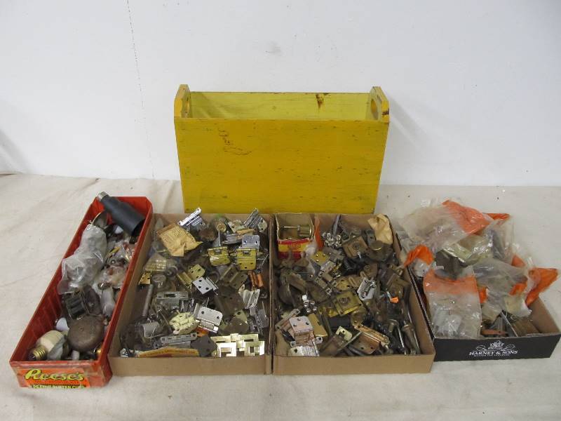 lot 16 image: Huge Lot of VintageAntique Door Hardware etc