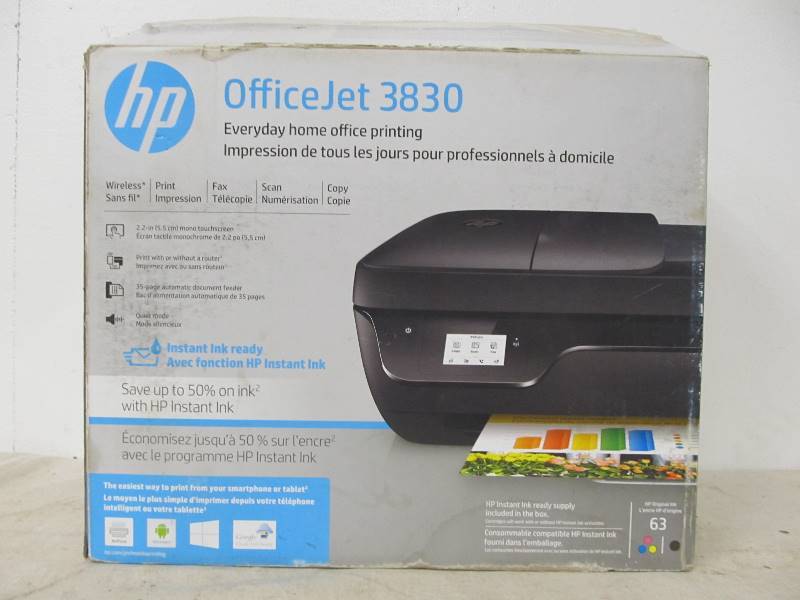 lot 30 image: NIB Hewlett-Packard Officejet 3830 Printer