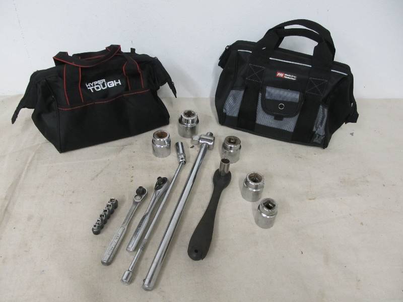 lot 31 image: Nice Large Lot of Socket Wrenches Extensions Sockets etc