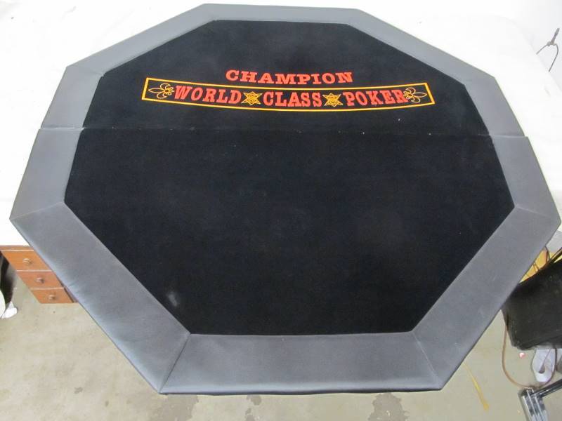 lot 36 image: Felt Top Folding Poker Table wCase