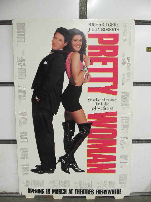 lot 70 image: Original 1990 PRETTY WOMAN Movie Theater Display Standee