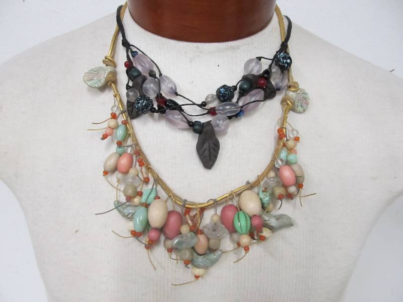 lot 72 image: Pair of Signed TERESA GOODALL Native American Necklaces